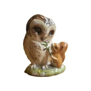 Beatrix Potter's "Old Mr. Brown" Owl Figurine F. Warne 1963 Beswick England